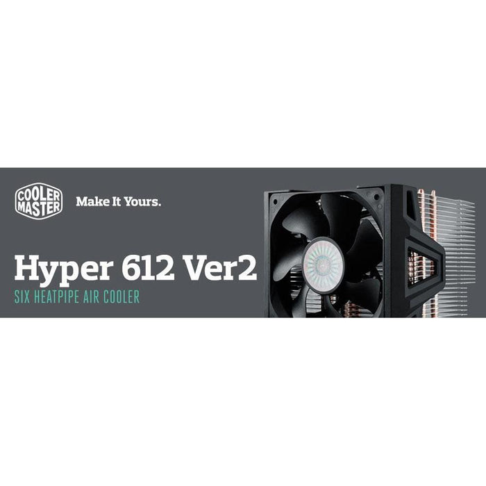 Cooler Master RR-H6V2-13PK-R1 Hyper 612 Ver.2 Silent CPU Air Cooler