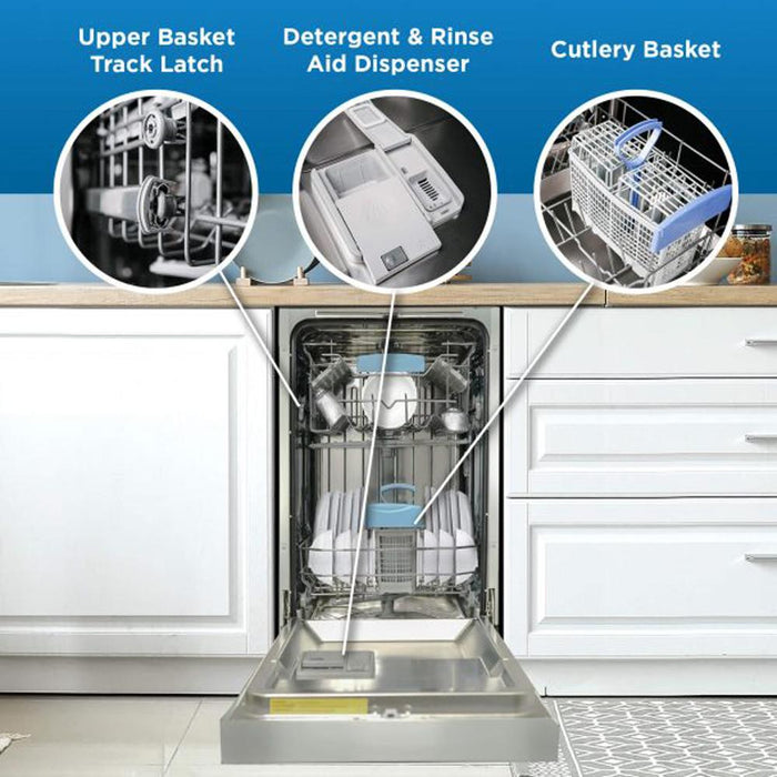 Danby 18" Built-in Electronic Dishwasher in Stainless Steel - DDW18D1ESS