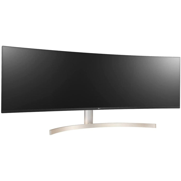 LG 49" 32:9 UltraWide Dual QHD IPS Curved LED Monitor, HDR 10 w/ Accessories Kit