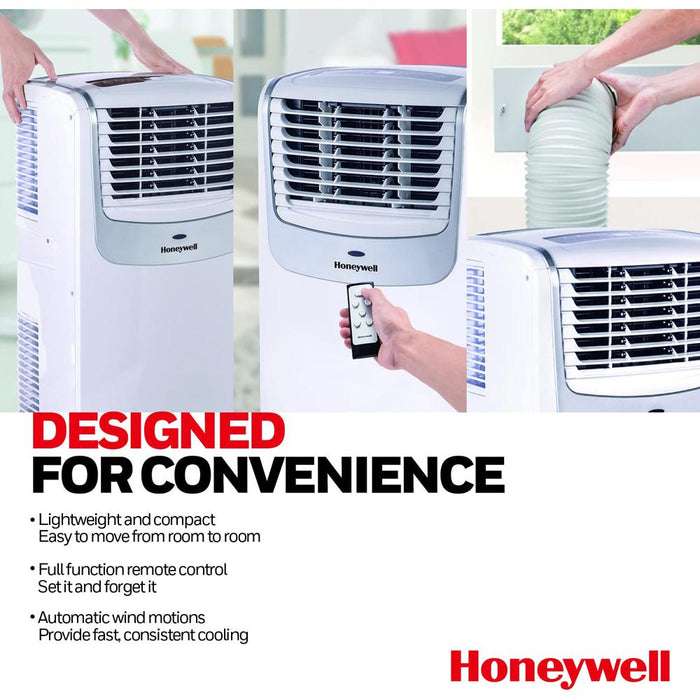 HONEYWELL 9100 BTU Compact Portable Air Conditioner with Dehumidifier and Fan - MO08CESWS6