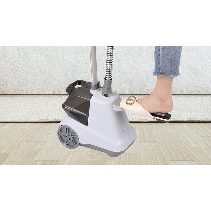 Salav Commercial Full-Size Garment Steamer with Foot Pedals - X3-WHITE