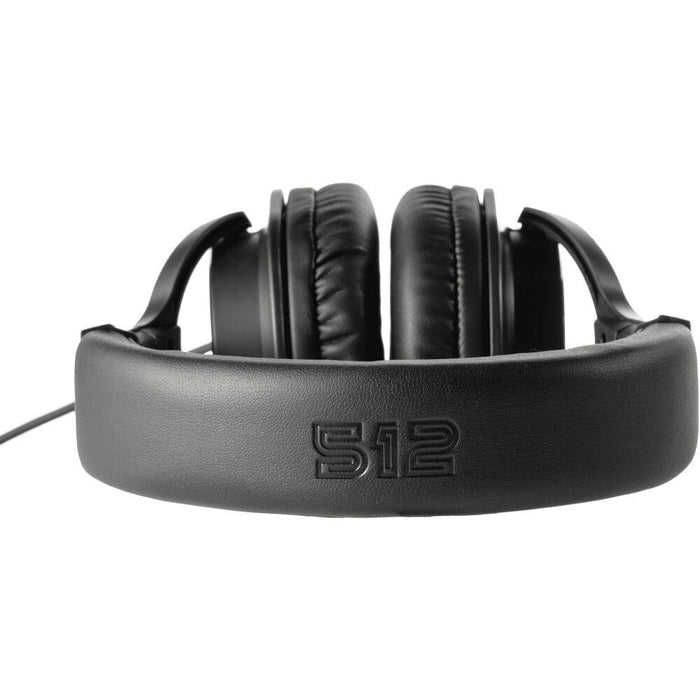 512 Audio Over-Ear Studio Monitor Headphones for Recording Bundle with Case and Stand