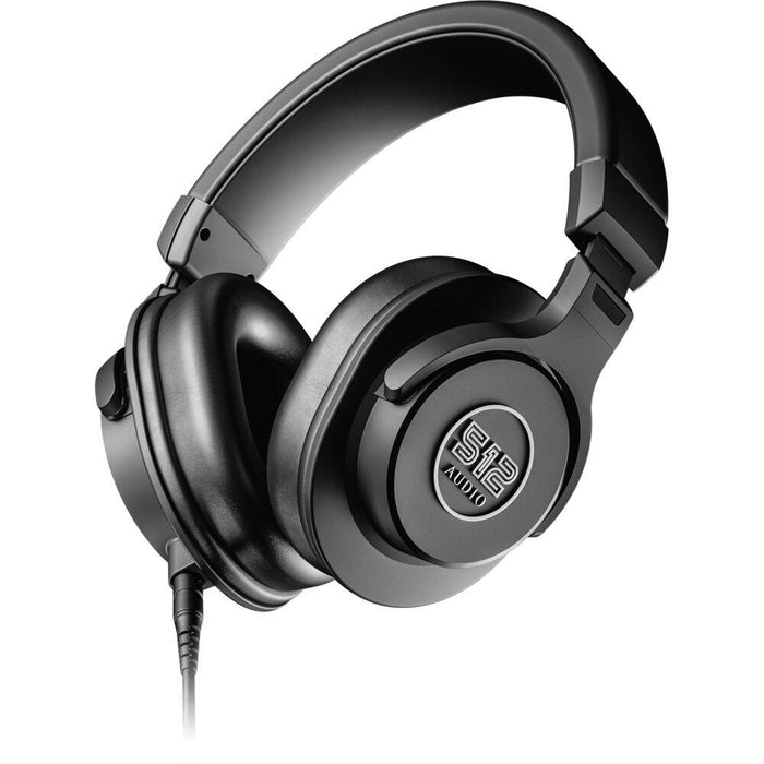 512 Audio Over-Ear Studio Monitor Headphones for Recording with Warranty Bundle