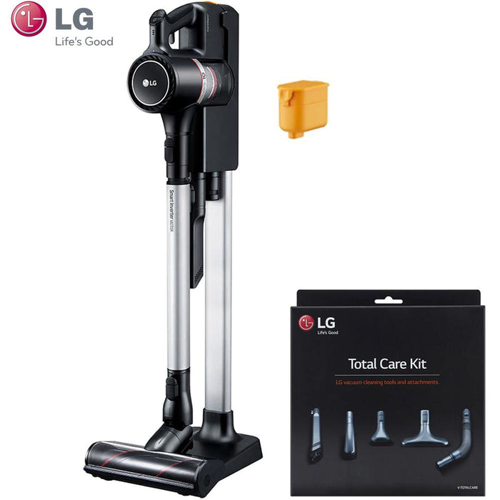 LG CordZero A9 Cordless Stick Vacuum, Black w/ LG V-Totalcare Vacuum Attachments