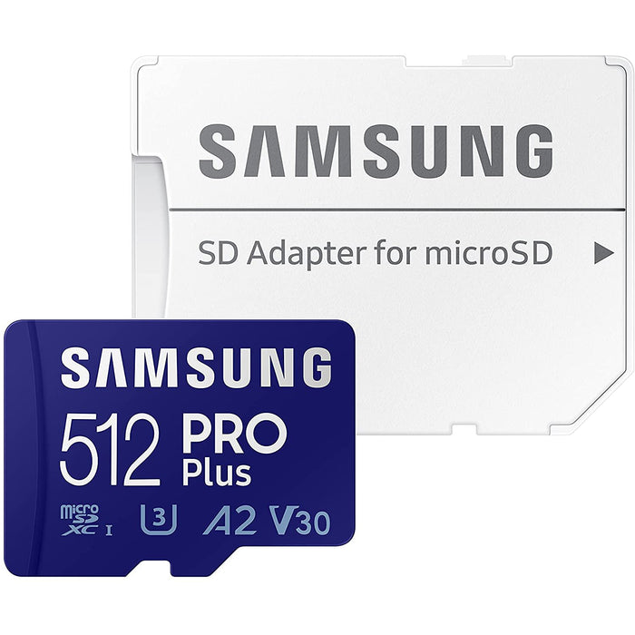 Samsung PRO Plus and Adapter microSDXC Memory Card, 512GB (MB-MD512KA/AM)