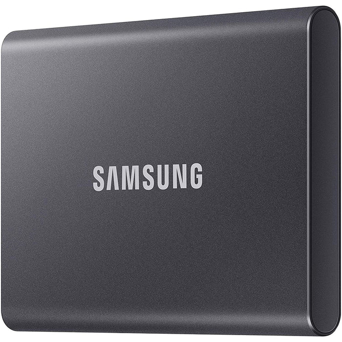 Samsung Portable SSD T7 USB 3.2 2TB, Gray - MU-PC2T0T/AM