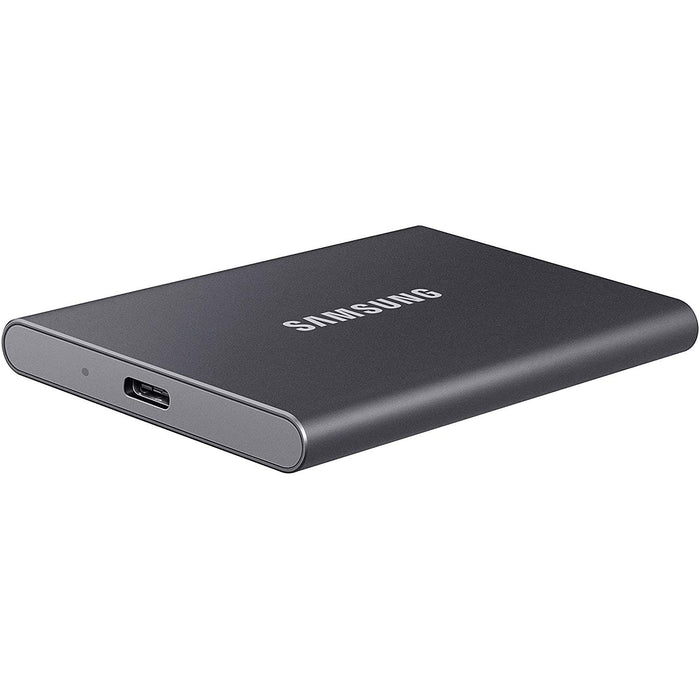 Samsung Portable SSD T7 USB 3.2 2TB, Gray - MU-PC2T0T/AM