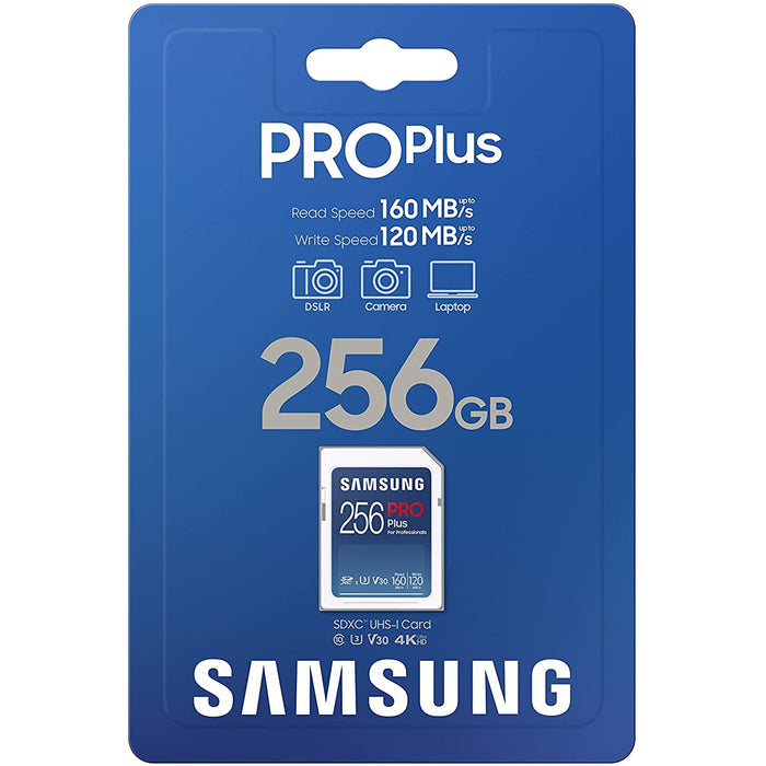 Samsung PRO Plus Full Size SDXC Memory Card, 256GB (MB-SD256K/AM)