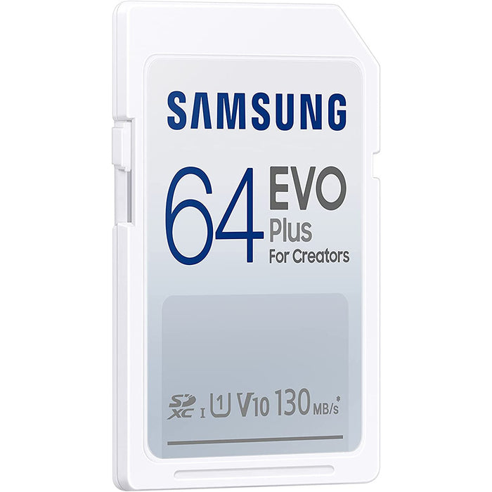 Samsung EVO Plus Full-Size SDXC Memory Card, 64GB (MB-SC64K/AM)