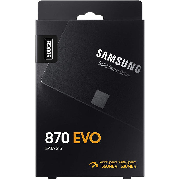 Samsung 870 EVO SATA 2.5-inch SSD, 500GB  MZ-77E500B/AM