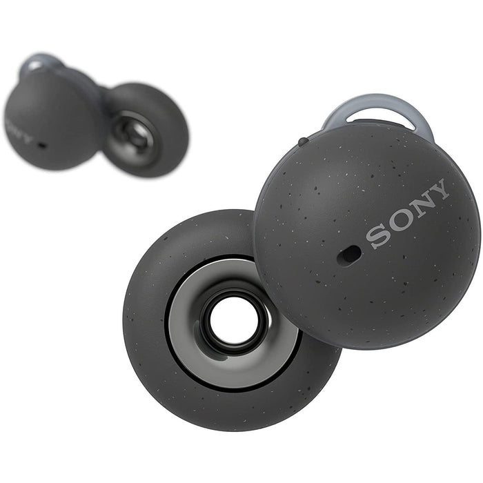 Sony WFL900 LinkBuds Truly Wireless Earbuds Headphones (Gray) Bundle + 2 YR Warranty