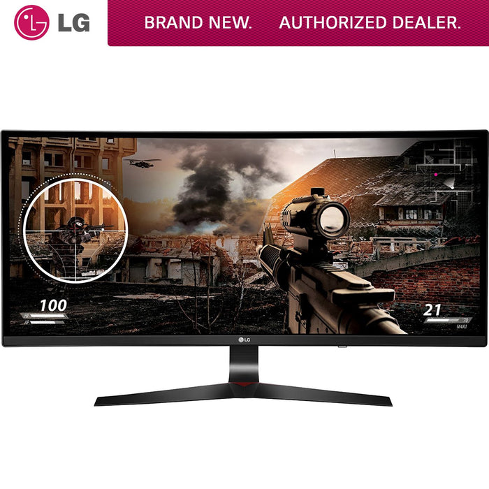 LG 34" Curved FreeSync IPS Monitor 2560 x 1080 Ultrawide 21:9 144 Hz Refurbished