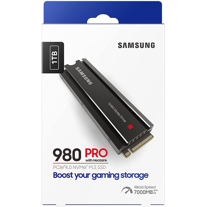 Samsung 980 PRO with Heatsink PCIe 4.0 NVMe SSD 1TB for PC/PS5 - MZ-V8P1T0CW
