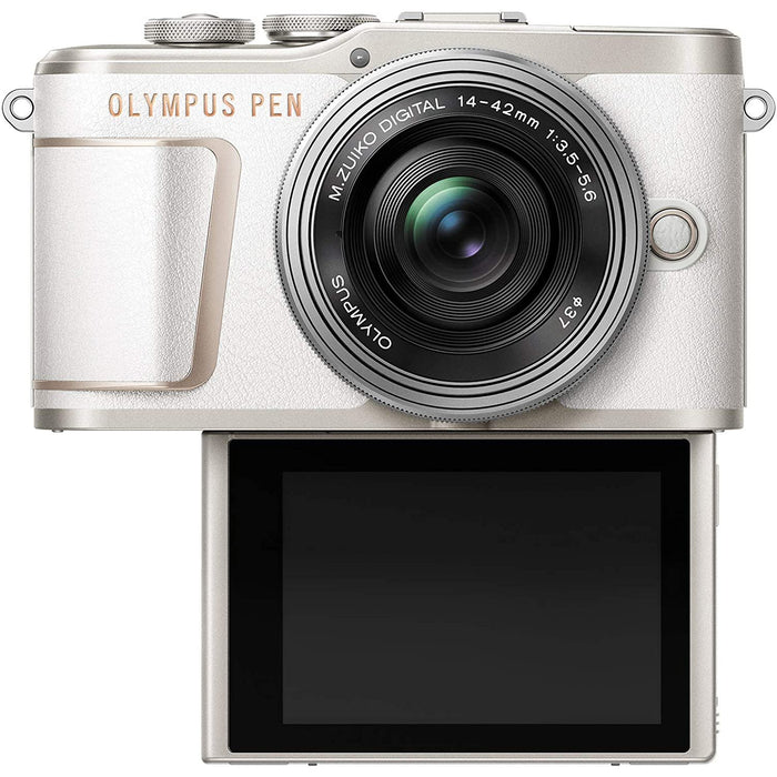 Olympus PEN E-PL9 16.1 MP Wi-Fi 4K Mirrorless Camera Body (Honey Brown) - Refurbished