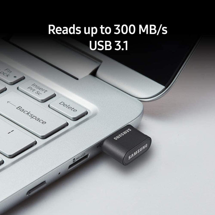 Samsung FIT Plus USB 3.1 Flash Drive, 256GB - MUF-256AB/AM