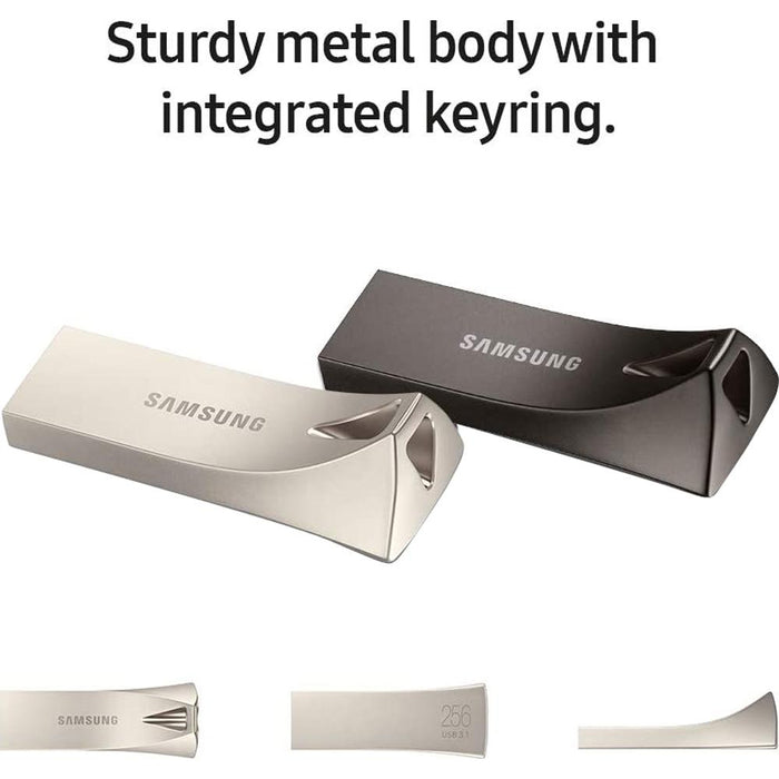 Samsung MUF-32BE3/AM BAR Plus USB 3.1 Flash Drive 32GB, Champagne Silver