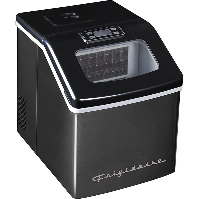 Frigidaire Countertop Ice Maker | Black Stainless Steel | EFIC452-SSBLACK - Open Box