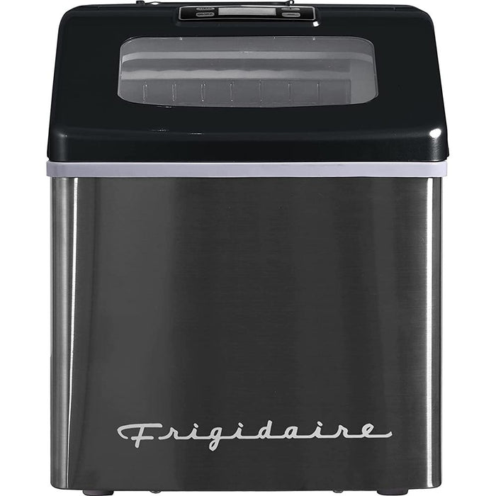 Frigidaire Countertop Ice Maker | Black Stainless Steel | EFIC452-SSBLACK - Open Box