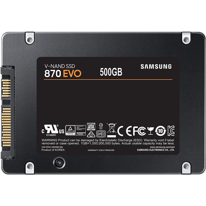 Samsung MZ-77E500B/AM 870 EVO SATA 2.5-inch SSD, 500GB (2-Pack)