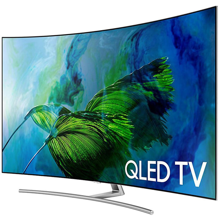 Samsung QN55Q8C Curved 55-Inch 4K Ultra HD Smart QLED TV (2017 Model) - Refurbished
