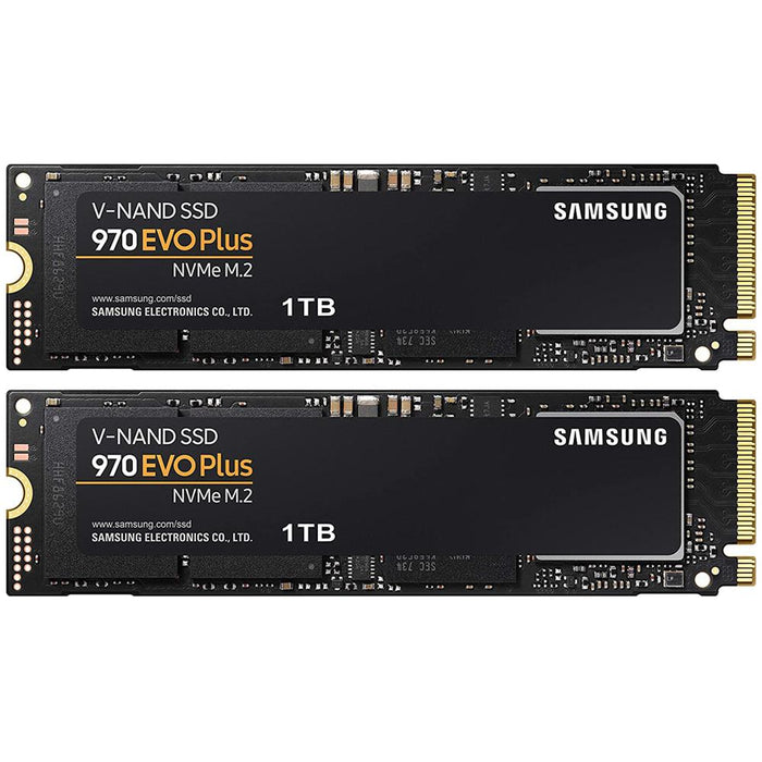 Samsung MZ-V7S1T0B/AM 970 EVO Plus NVMe M.2 SSD 1TB (2-Pack)