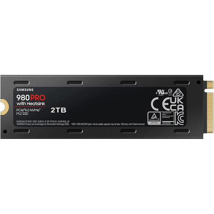 Samsung 980 PRO with Heatsink PCIe 4.0 NVMe SSD 2TB for PC/PS5 with Warranty