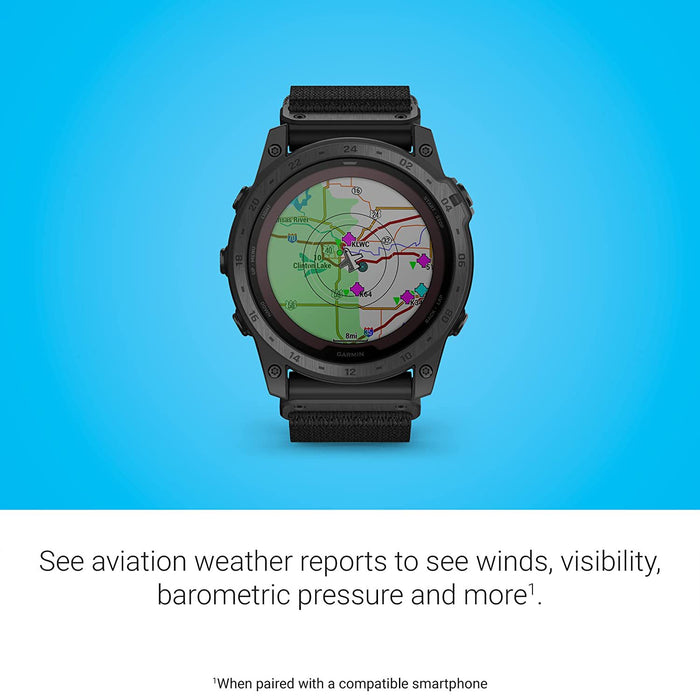Garmin tactix 7 Pro Ballistics Edition Tactical GPS Watch with Black Silicone Band