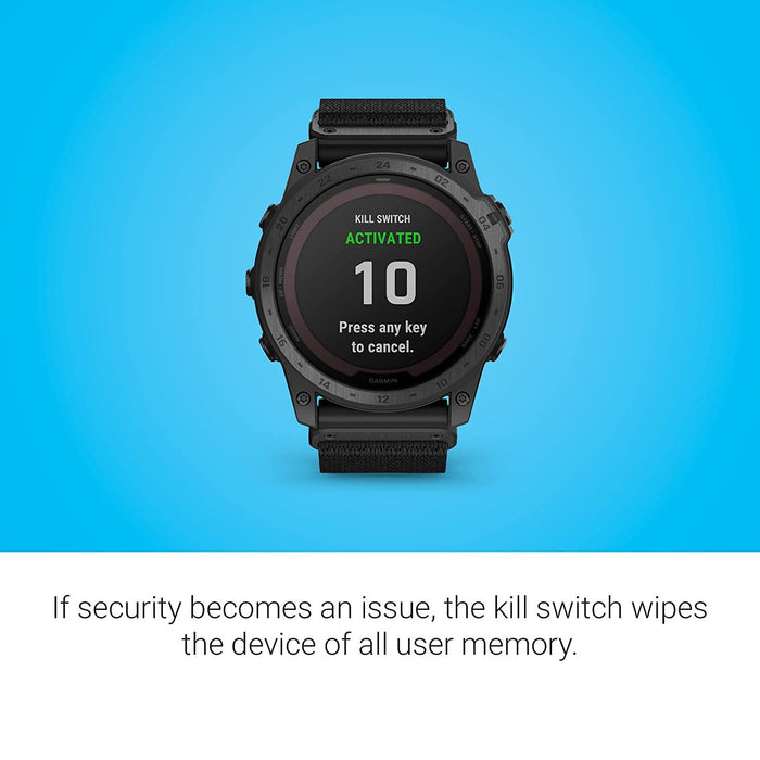 Garmin tactix 7 Pro Tactical GPS Watch with Black Nylon Band