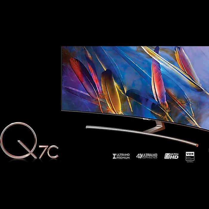 Samsung QN65Q7CAMFXZA Curved 65" 4K Ultra HD Smart QLED TV (2017 Model) - Refurbished