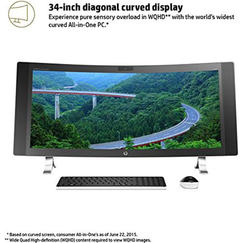 Hewlett Packard ENVY 34-a010 34"  i5-6400T Curved All-in-One Desktop - Manufacturer Refurbished