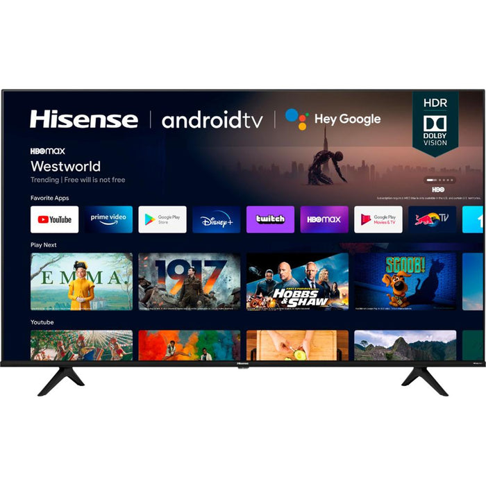 Hisense 43" A6G Series 4K UHD Smart Android TV w/ Dolby Vision HDR 43A6G - Refurbished