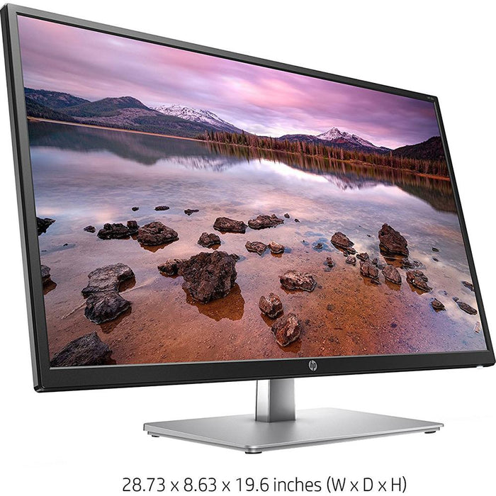 Hewlett Packard 2UD96AA 32" FHD IPS 32s Monitor Tilt Adjustment, Anti-glare Panel - Refurbished