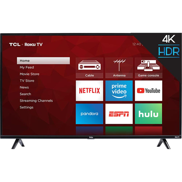 TCL 50S425 50" 4-series 4K Ultra HD Roku Smart TV (2019 Model) - Refurbished