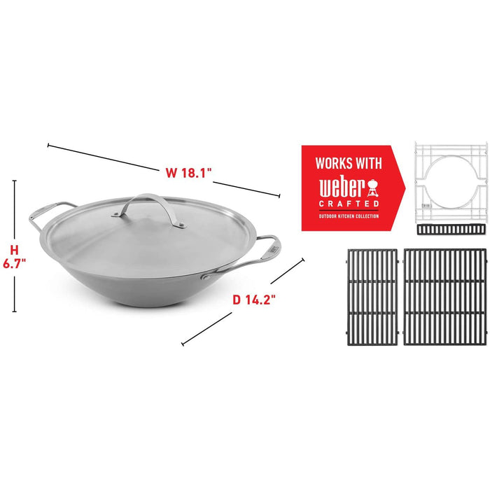Weber Crafted Series Wok and Steamer for Weber GBS Grates - 7674