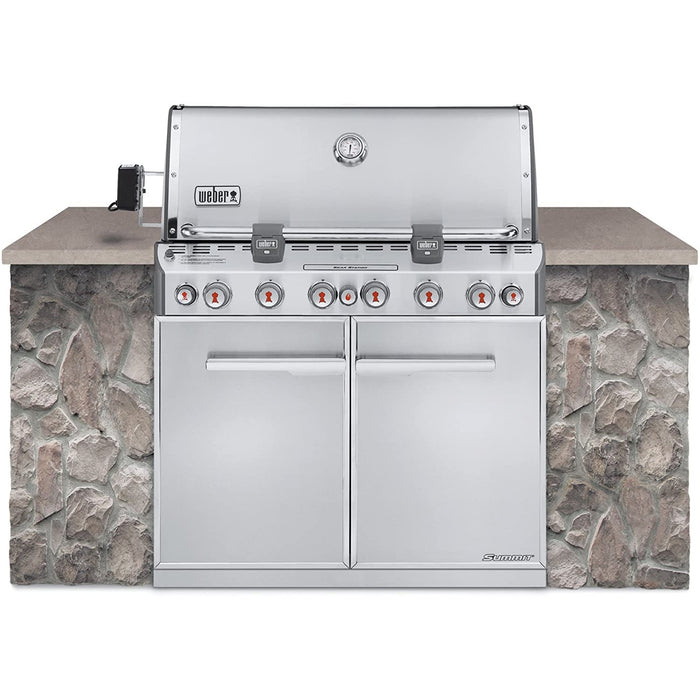 Weber Summit S-660 Built-In Grill with Rotisserie and Smoker Box, Natural Gas - 746000