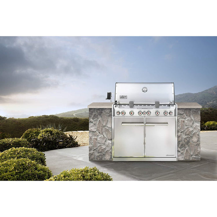 Weber Summit S-660 Built-In Grill with Rotisserie and Smoker Box, Natural Gas - 746000