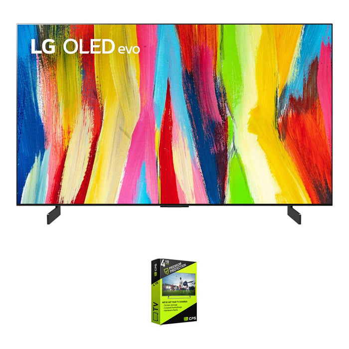 LG OLED48C2PUA 48" HDR 4K Smart OLED Evo TV (2022) w/ 4 Year Extended Warranty