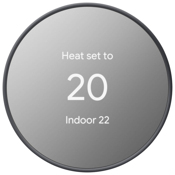 Google Nest Hub Max (Chalk) GA00426-US with Google Nest Smart Wi-Fi Thermostat (Charcoal)