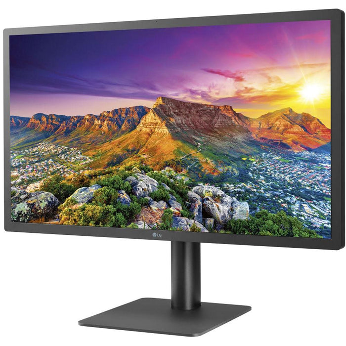 LG 24" UltraFine 4K UHD IPS Monitor with macOS Compatibility 24MD4KL-B, Refurbished