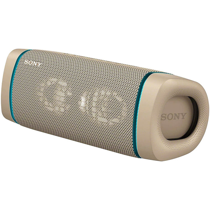 Sony SRS-XB33 Portable Waterproof Bluetooth Speaker, Taupe - Refurbished
