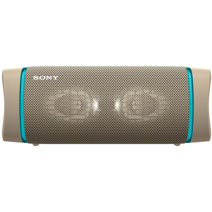 Sony SRS-XB33 Portable Waterproof Bluetooth Speaker, Taupe - Refurbished