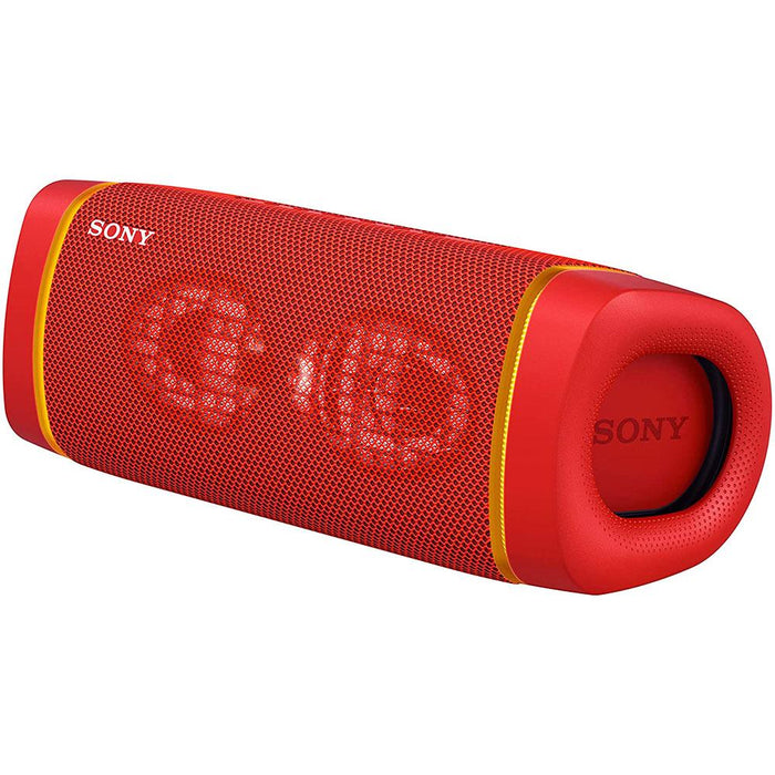 Sony SRS-XB33 Portable Waterproof Bluetooth Speaker, Red - Refurbished