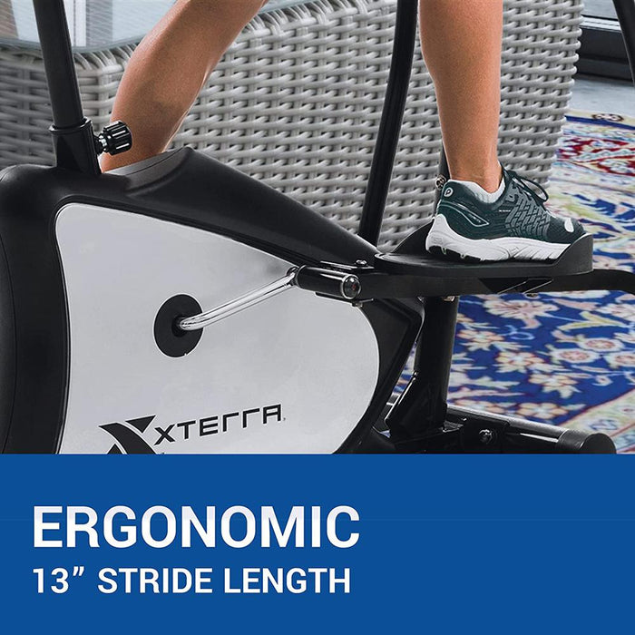 XTERRA Fitness EU150 Hybrid Elliptical/Upright Exercise Bike for Upper & Lower Body Movement