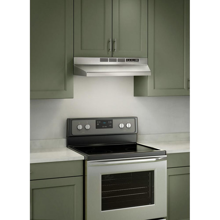 Broan 30" Capable Non-Ducted Under-Cabinet Range Hood in Stainless Steel - 413004