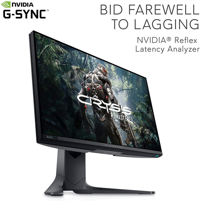 Alienware AW2521H 25-inch 360Hz FHD 1920 x 1080 PC Gaming Monitor with G-Sync, Refurbished