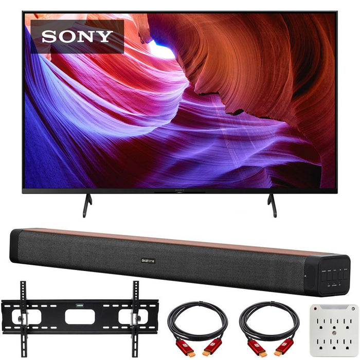 Sony 50" X85K 4K HDR LED Smart TV 2022 with Deco Home 60W Soundbar Bundle