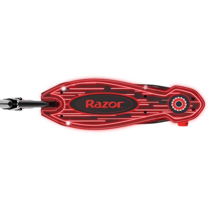 Razor E90 Power Core Glow Electric Scooter Black/Red + 1 Year Extended Warranty