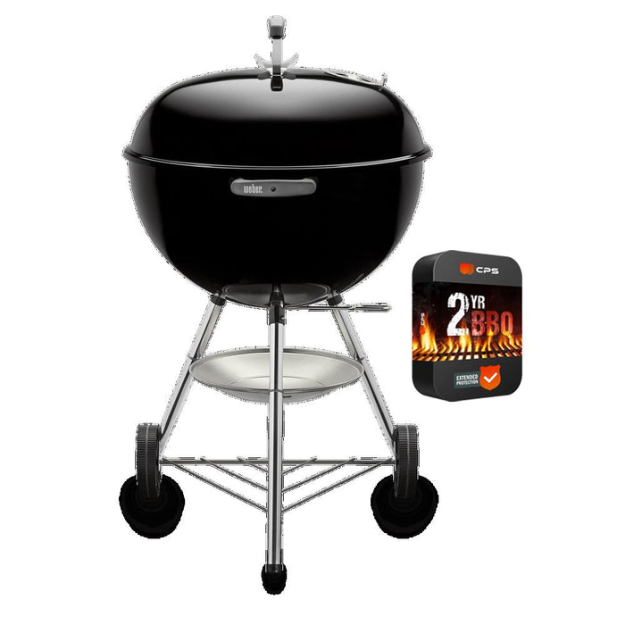 Weber Original Kettle 22-Inch Charcoal Grill with 2 Year Extended Warranty