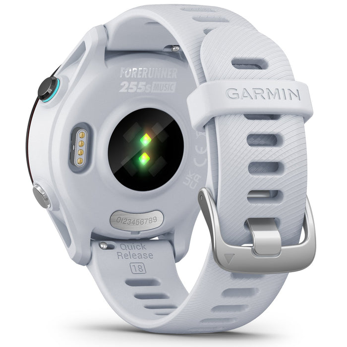 Garmin Forerunner 255S Music GPS Smartwatch, Whitestone