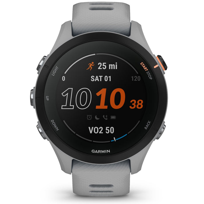 Garmin Forerunner 255S GPS Smartwatch, Powder Grey